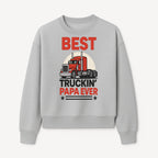 Best Truckin' Papa Ever T-Shirt | Gift for Truck Drivers | Father's Day Apparel | Red Truck Graphic Tee - Sweatshirt 1758556408897.jpg