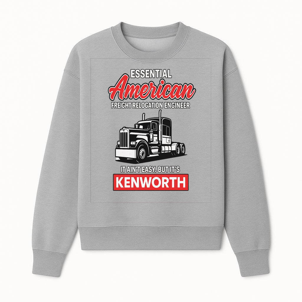 American Freight Relocation Engineer T-Shirt | Kenworth Truck Design | Trucking Gifts for Drivers | Essential Worker Apparel - Sweatshirt 1758556409269.jpg