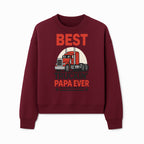 Best Truckin' Papa Ever T-Shirt | Gift for Truck Drivers | Father's Day Apparel | Red Truck Graphic Tee - Sweatshirt 1758556409316.jpg