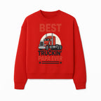 Best Truckin' Papa Ever T-Shirt | Gift for Truck Drivers | Father's Day Apparel | Red Truck Graphic Tee - Sweatshirt 1758556409566.jpg