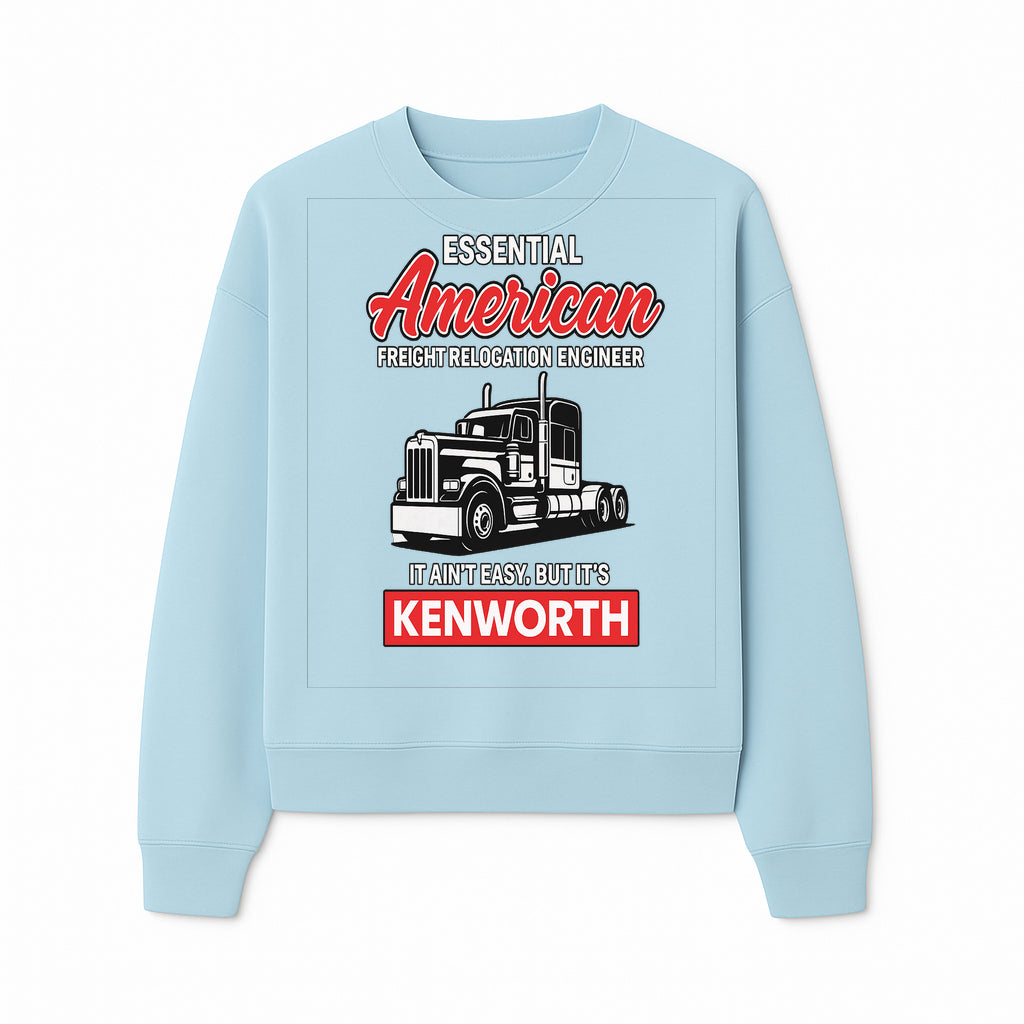 American Freight Relocation Engineer T-Shirt | Kenworth Truck Design | Trucking Gifts for Drivers | Essential Worker Apparel - Sweatshirt 1758556409970.jpg