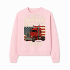 Best Truckin' Dad Ever Retro American Flag T-Shirt, Truck Driver Gift Tee, Father's Day Apparel for Dad - Sweatshirt 1758556410209.jpg
