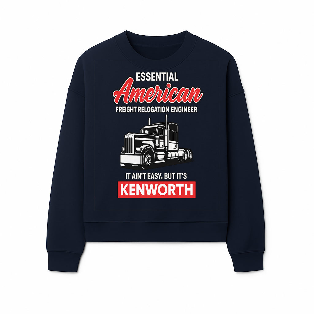 American Freight Relocation Engineer T-Shirt | Kenworth Truck Design | Trucking Gifts for Drivers | Essential Worker Apparel - Sweatshirt 1758556410392.jpg
