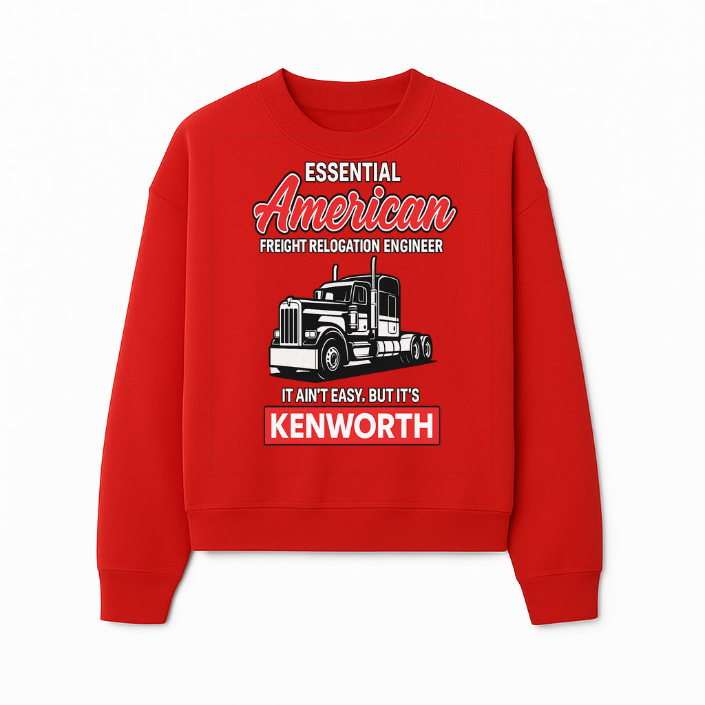 American Freight Relocation Engineer T-Shirt | Kenworth Truck Design | Trucking Gifts for Drivers | Essential Worker Apparel - Sweatshirt 1758556410520.jpg