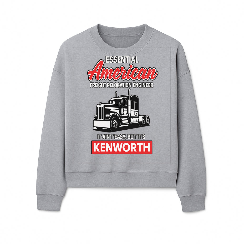 American Freight Relocation Engineer T-Shirt | Kenworth Truck Design | Trucking Gifts for Drivers | Essential Worker Apparel - Sweatshirt 1758556410646.jpg