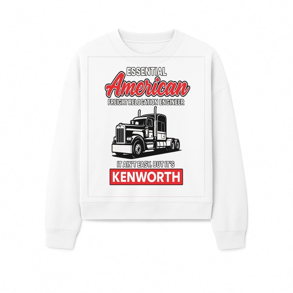 American Freight Relocation Engineer T-Shirt | Kenworth Truck Design | Trucking Gifts for Drivers | Essential Worker Apparel - Sweatshirt 1758556410761.jpg