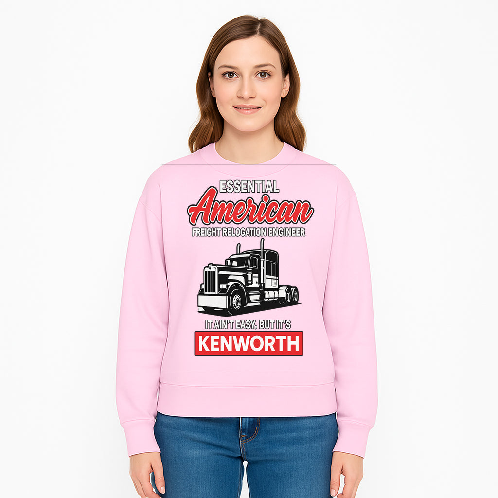 American Freight Relocation Engineer T-Shirt | Kenworth Truck Design | Trucking Gifts for Drivers | Essential Worker Apparel - Sweatshirt 1758556412005.jpg