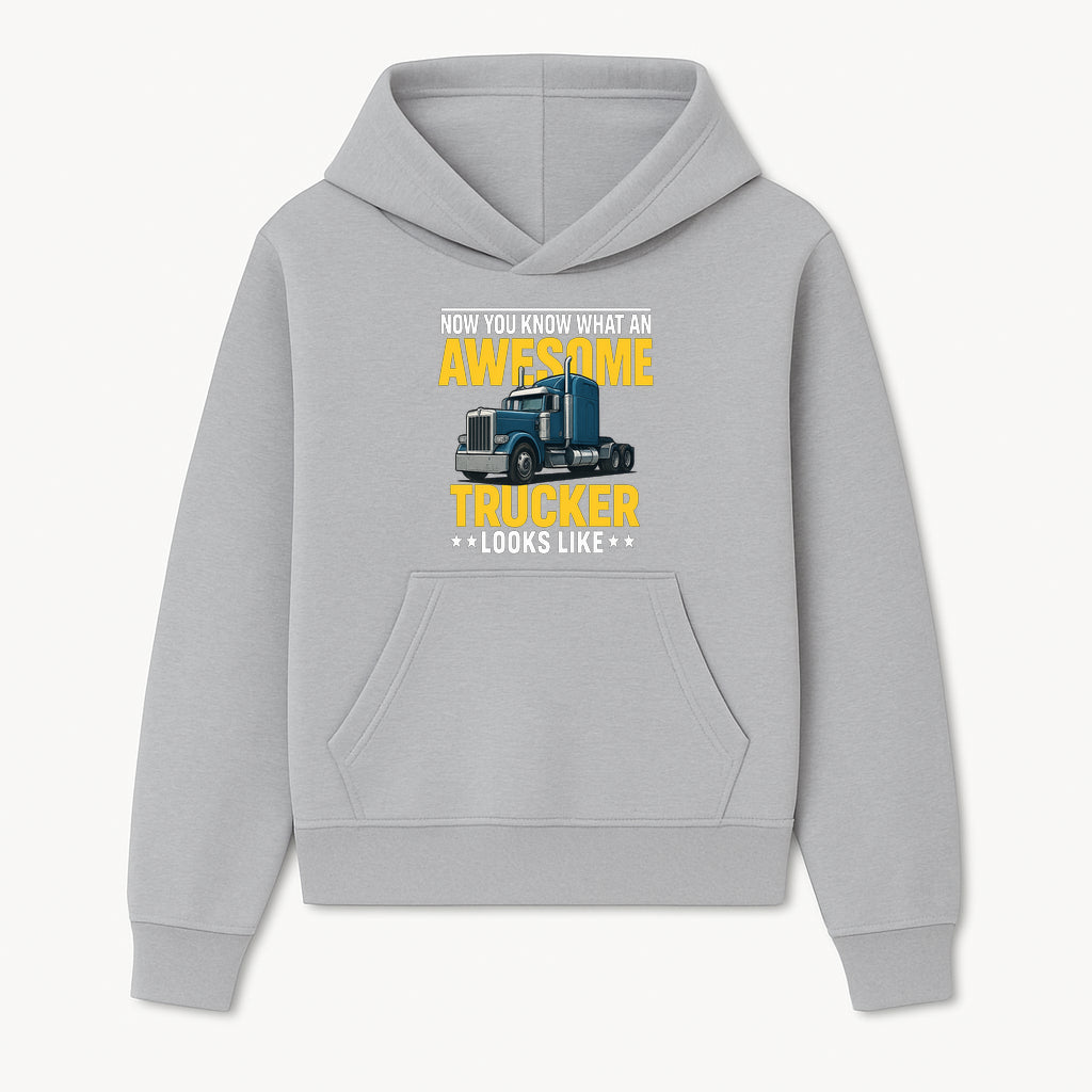 Awesome Trucker Graphic Tee | Perfect Gift for Truck Drivers | Fun Trucking Apparel | Bold Statement Shirt for Truck Lovers - Hoodie 1758556413353.jpg