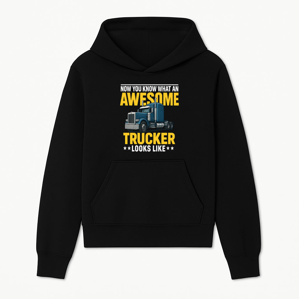 Awesome Trucker Graphic Tee | Perfect Gift for Truck Drivers | Fun Trucking Apparel | Bold Statement Shirt for Truck Lovers - Hoodie 1758556413496.jpg