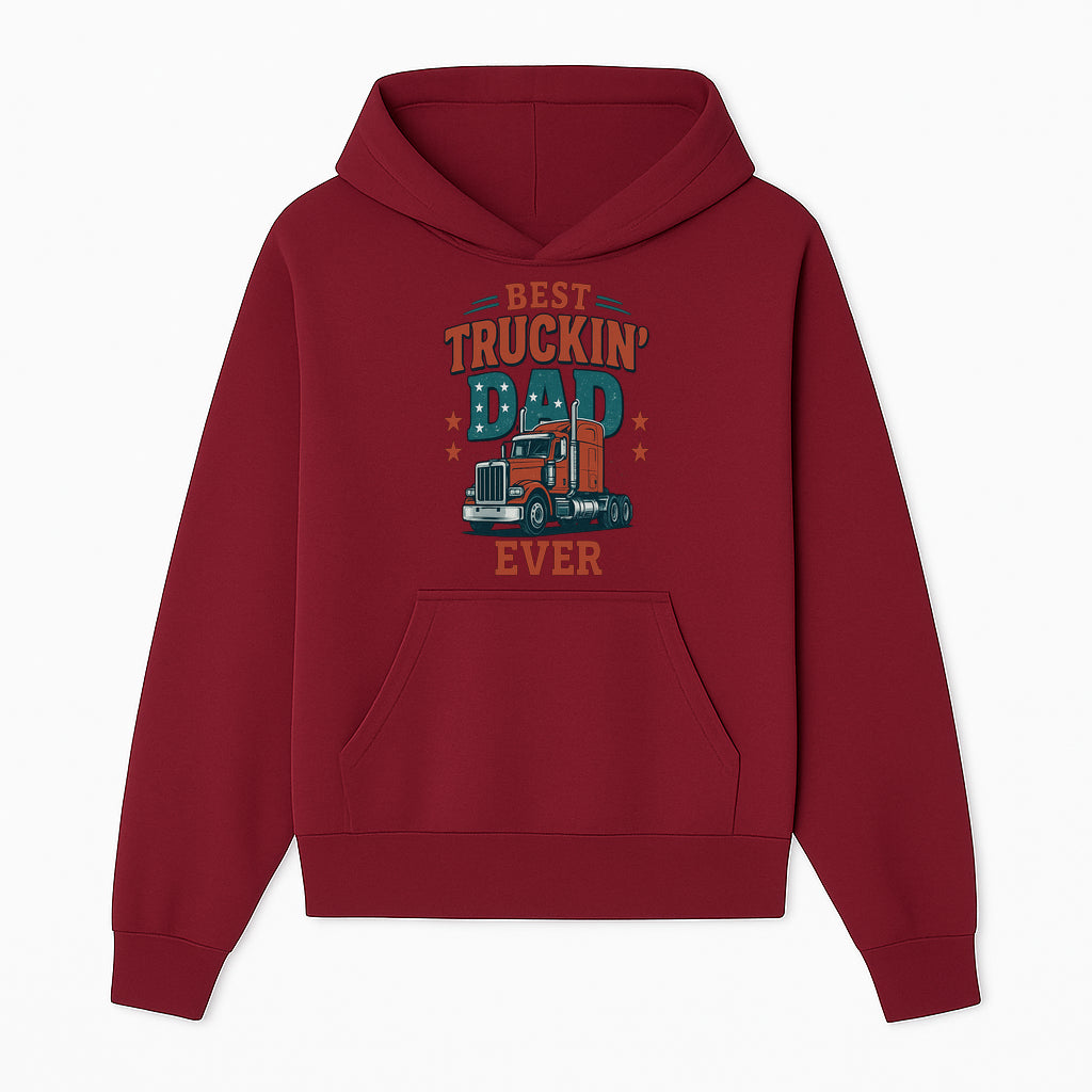 Best Truckin' Dad Ever Vintage Graphic Tee, Truck Driver Gift, Father's Day Apparel, Cool Dad Shirt, Heavy-Duty Design - Hoodie 1758556413743.jpg