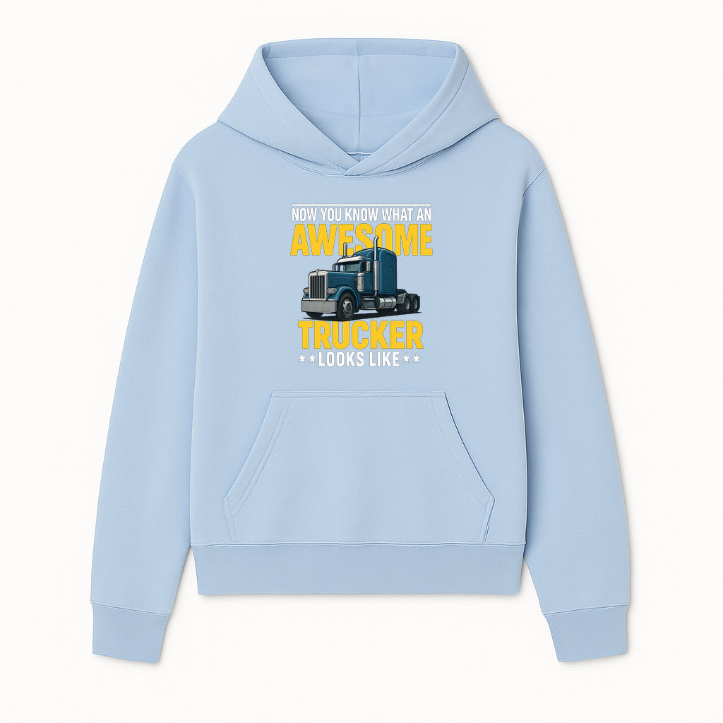 Awesome Trucker Graphic Tee | Perfect Gift for Truck Drivers | Fun Trucking Apparel | Bold Statement Shirt for Truck Lovers - Hoodie 1758556413993.jpg
