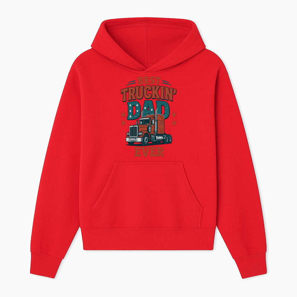 Best Truckin' Dad Ever Vintage Graphic Tee, Truck Driver Gift, Father's Day Apparel, Cool Dad Shirt, Heavy-Duty Design - Hoodie 1758556414046.jpg