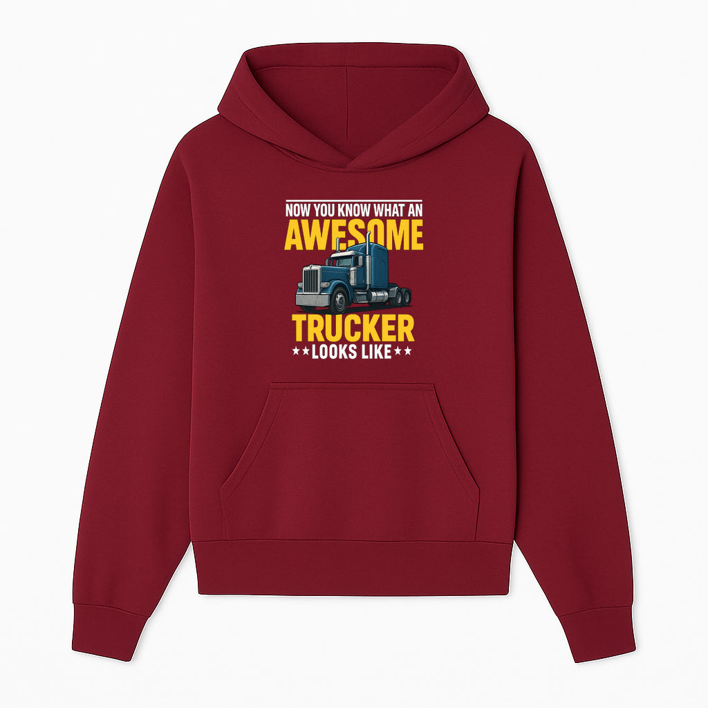 Awesome Trucker Graphic Tee | Perfect Gift for Truck Drivers | Fun Trucking Apparel | Bold Statement Shirt for Truck Lovers - Hoodie 1758556414328.jpg