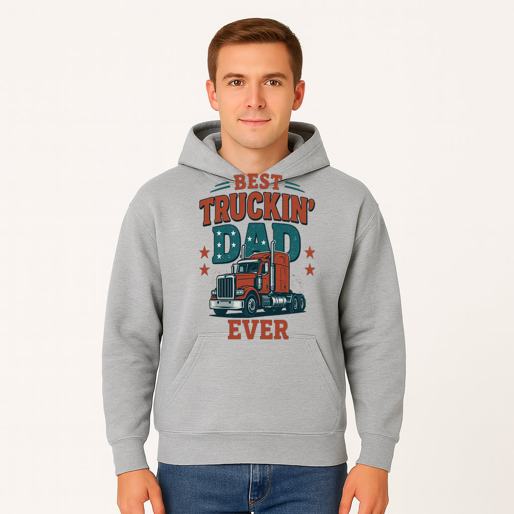 Best Truckin' Dad Ever Vintage Graphic Tee, Truck Driver Gift, Father's Day Apparel, Cool Dad Shirt, Heavy-Duty Design - Hoodie 1758556415412.jpg