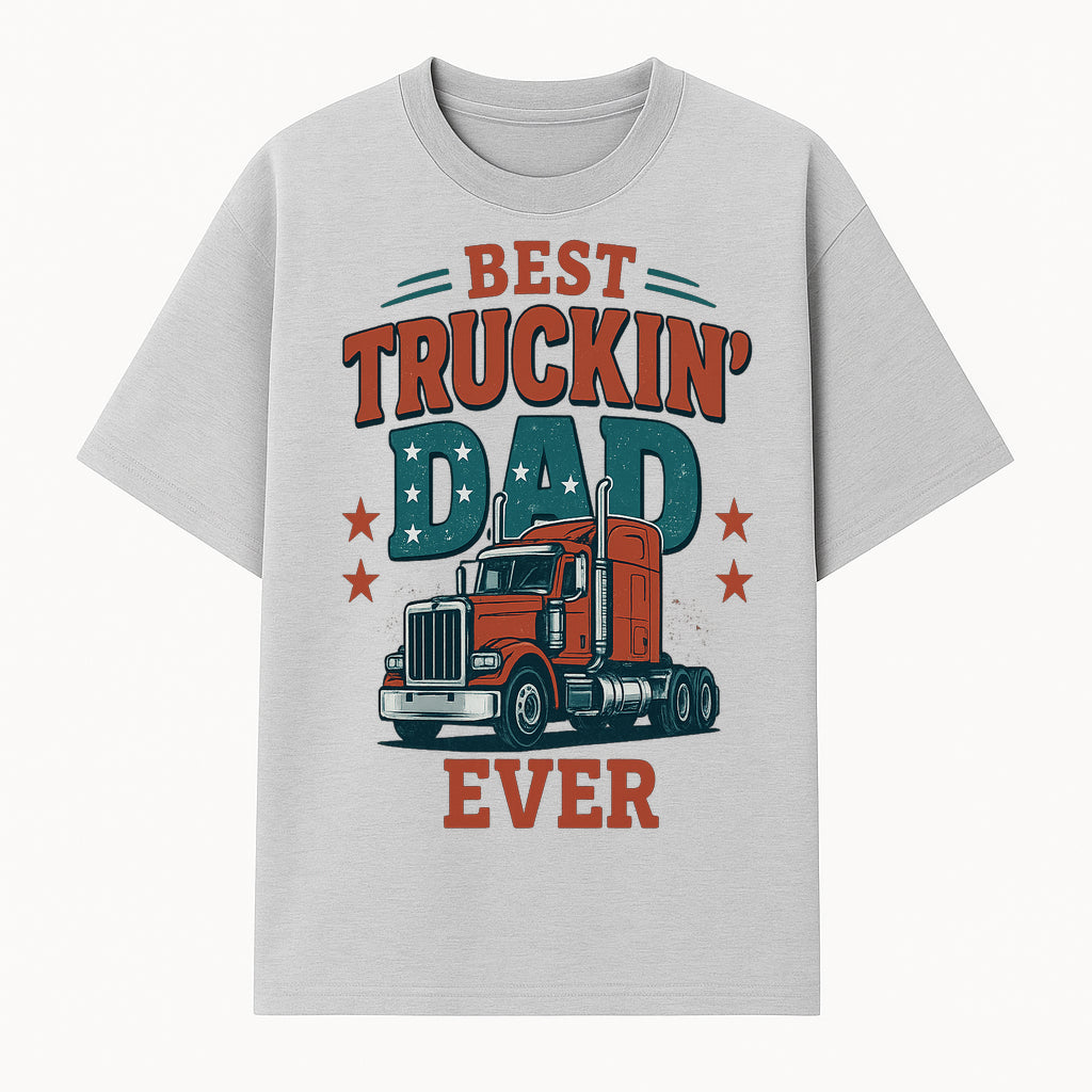 Best Truckin' Dad Ever Vintage Graphic Tee, Truck Driver Gift, Father's Day Apparel, Cool Dad Shirt, Heavy-Duty Design - T-shirt 1758556415642.jpg