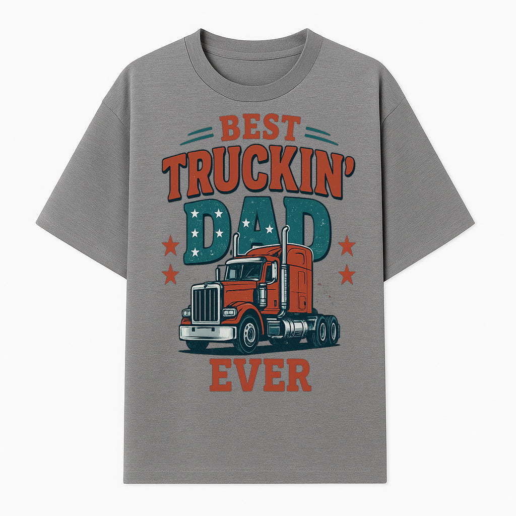Best Truckin' Dad Ever Vintage Graphic Tee, Truck Driver Gift, Father's Day Apparel, Cool Dad Shirt, Heavy-Duty Design - T-shirt 1758556416151.jpg