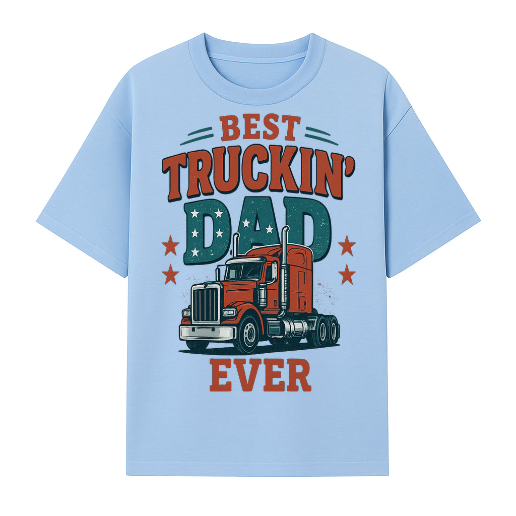 Best Truckin' Dad Ever Vintage Graphic Tee, Truck Driver Gift, Father's Day Apparel, Cool Dad Shirt, Heavy-Duty Design - T-shirt 1758556416307.jpg