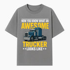 Awesome Trucker Graphic Tee | Perfect Gift for Truck Drivers | Fun Trucking Apparel | Bold Statement Shirt for Truck Lovers - T-shirt 1758556416786.jpg