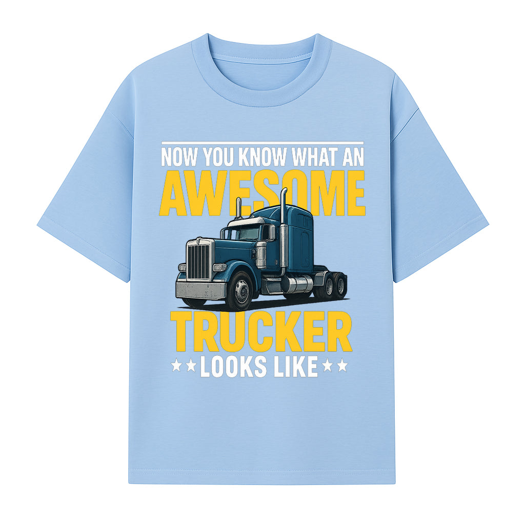 Awesome Trucker Graphic Tee | Perfect Gift for Truck Drivers | Fun Trucking Apparel | Bold Statement Shirt for Truck Lovers - T-shirt 1758556416927.jpg