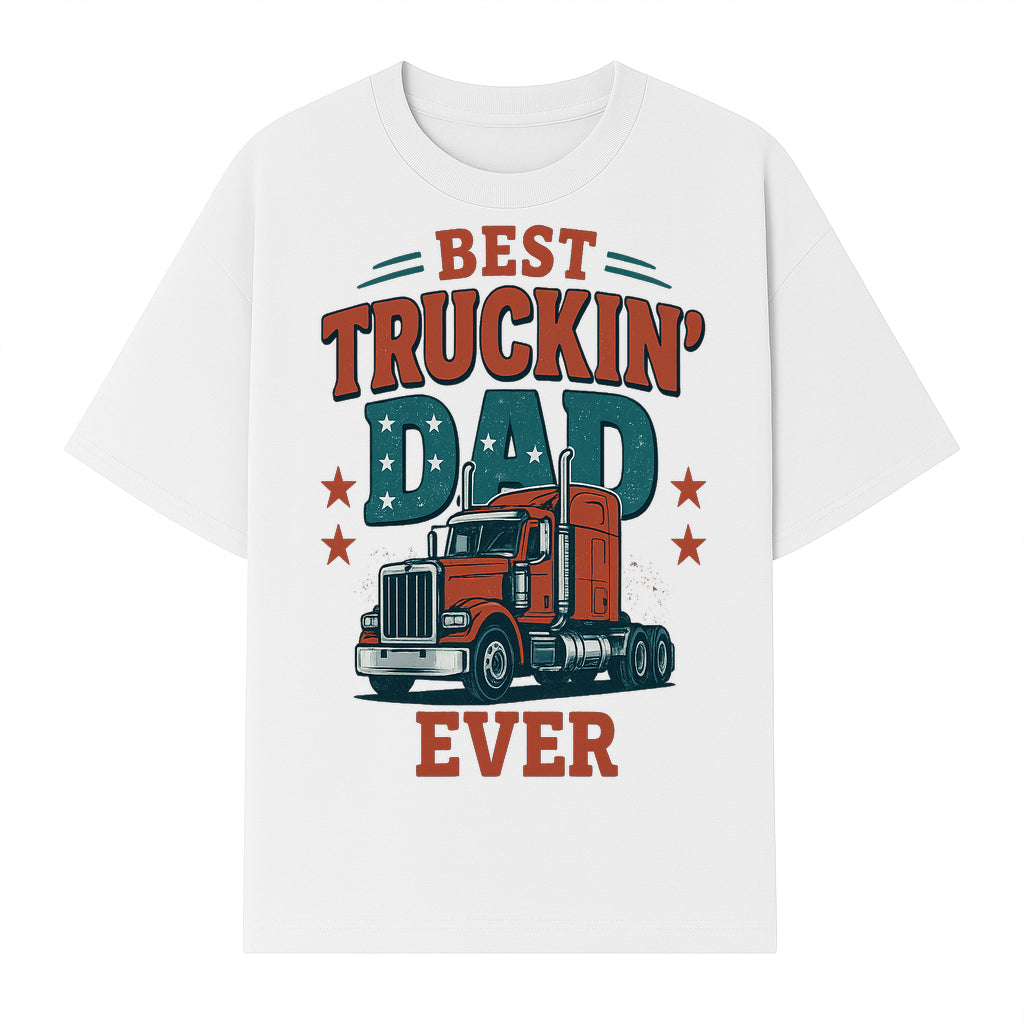 Best Truckin' Dad Ever Vintage Graphic Tee, Truck Driver Gift, Father's Day Apparel, Cool Dad Shirt, Heavy-Duty Design - T-shirt 1758556417042.jpg