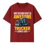 Awesome Trucker Graphic Tee | Perfect Gift for Truck Drivers | Fun Trucking Apparel | Bold Statement Shirt for Truck Lovers - T-shirt 1758556417154.jpg