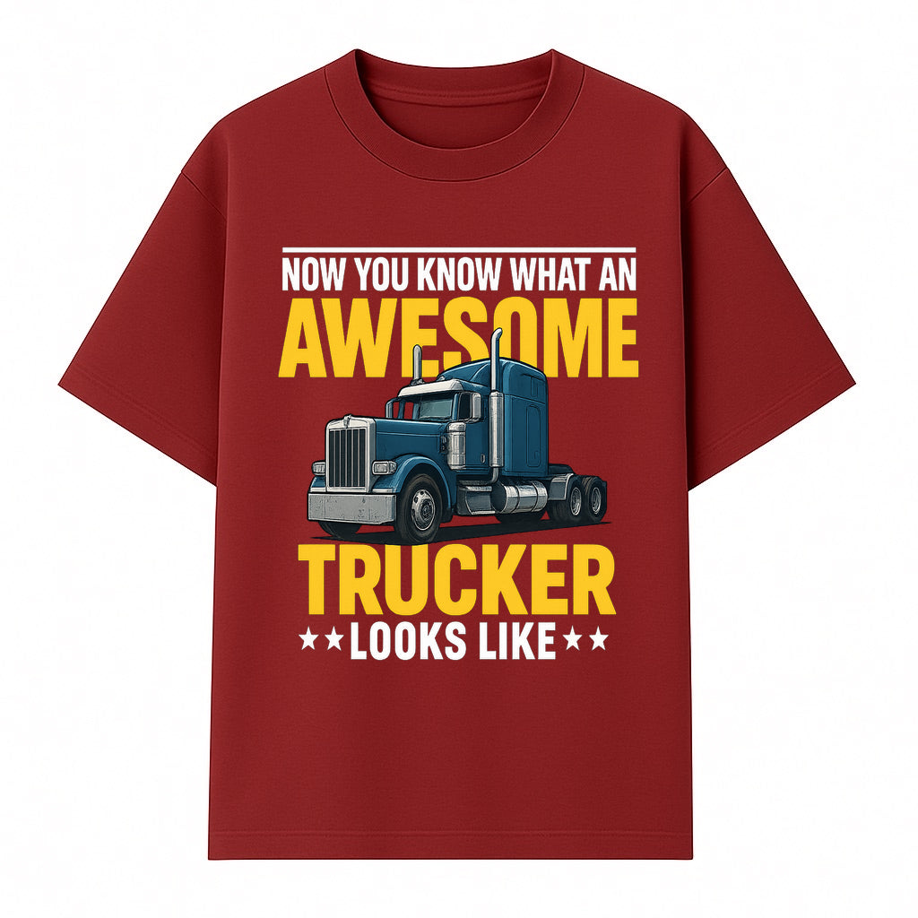 Awesome Trucker Graphic Tee | Perfect Gift for Truck Drivers | Fun Trucking Apparel | Bold Statement Shirt for Truck Lovers - T-shirt 1758556417154.jpg