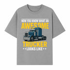 Awesome Trucker Graphic Tee | Perfect Gift for Truck Drivers | Fun Trucking Apparel | Bold Statement Shirt for Truck Lovers - T-shirt 1758556417524.jpg