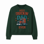 Best Truckin' Dad Ever Vintage Graphic Tee, Truck Driver Gift, Father's Day Apparel, Cool Dad Shirt, Heavy-Duty Design - Sweatshirt 1758556418845.jpg