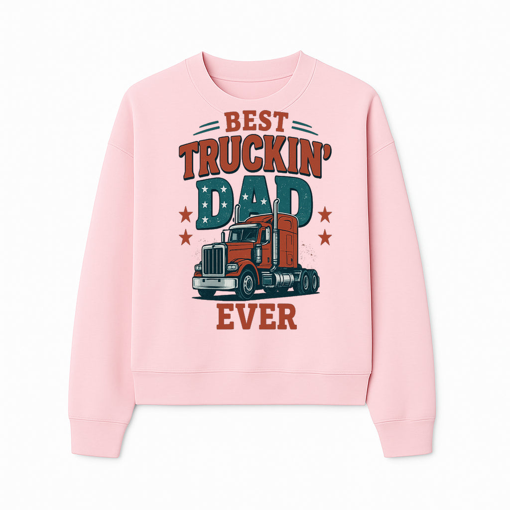 Best Truckin' Dad Ever Vintage Graphic Tee, Truck Driver Gift, Father's Day Apparel, Cool Dad Shirt, Heavy-Duty Design - Sweatshirt 1758556419208.jpg