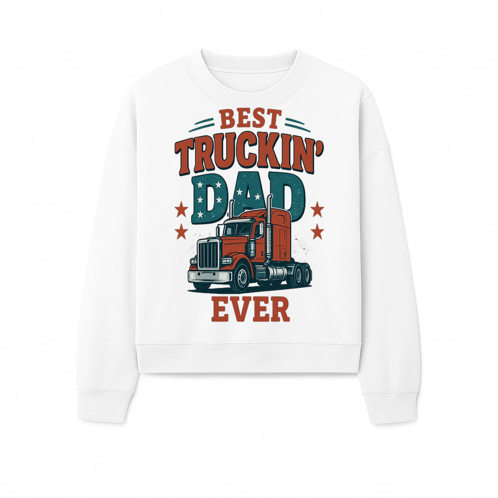 Best Truckin' Dad Ever Vintage Graphic Tee, Truck Driver Gift, Father's Day Apparel, Cool Dad Shirt, Heavy-Duty Design - Sweatshirt 1758556419830.jpg