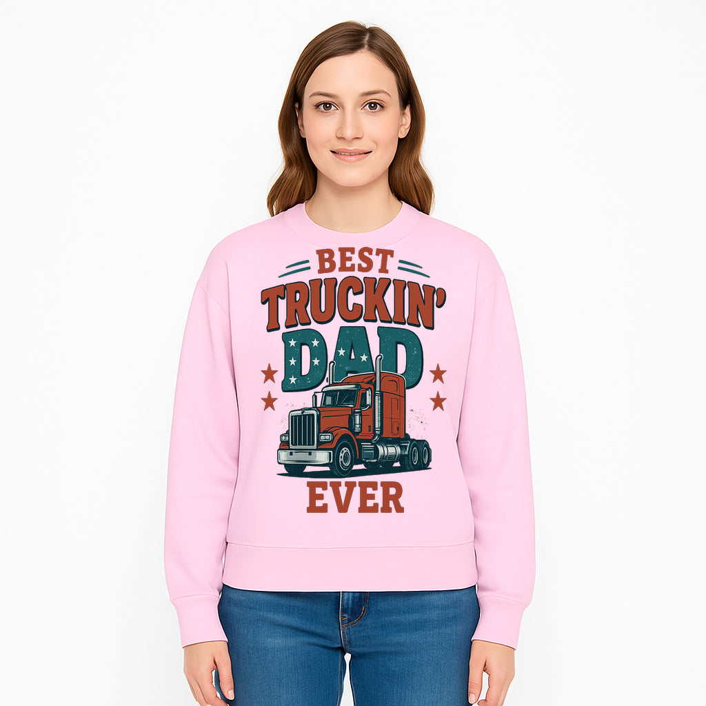Best Truckin' Dad Ever Vintage Graphic Tee, Truck Driver Gift, Father's Day Apparel, Cool Dad Shirt, Heavy-Duty Design - Sweatshirt 1758556421090.jpg