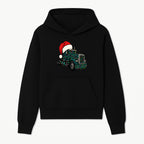 Christmas Truck Design with Lights and Santa Hat, Festive Holiday Decor for Truck Lovers, Winter Truck Art Print, Merry Christmas Gift - Hoodie 1758556421527.jpg