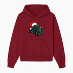 Christmas Truck Design with Lights and Santa Hat, Festive Holiday Decor for Truck Lovers, Winter Truck Art Print, Merry Christmas Gift - Hoodie 1758556422336.jpg
