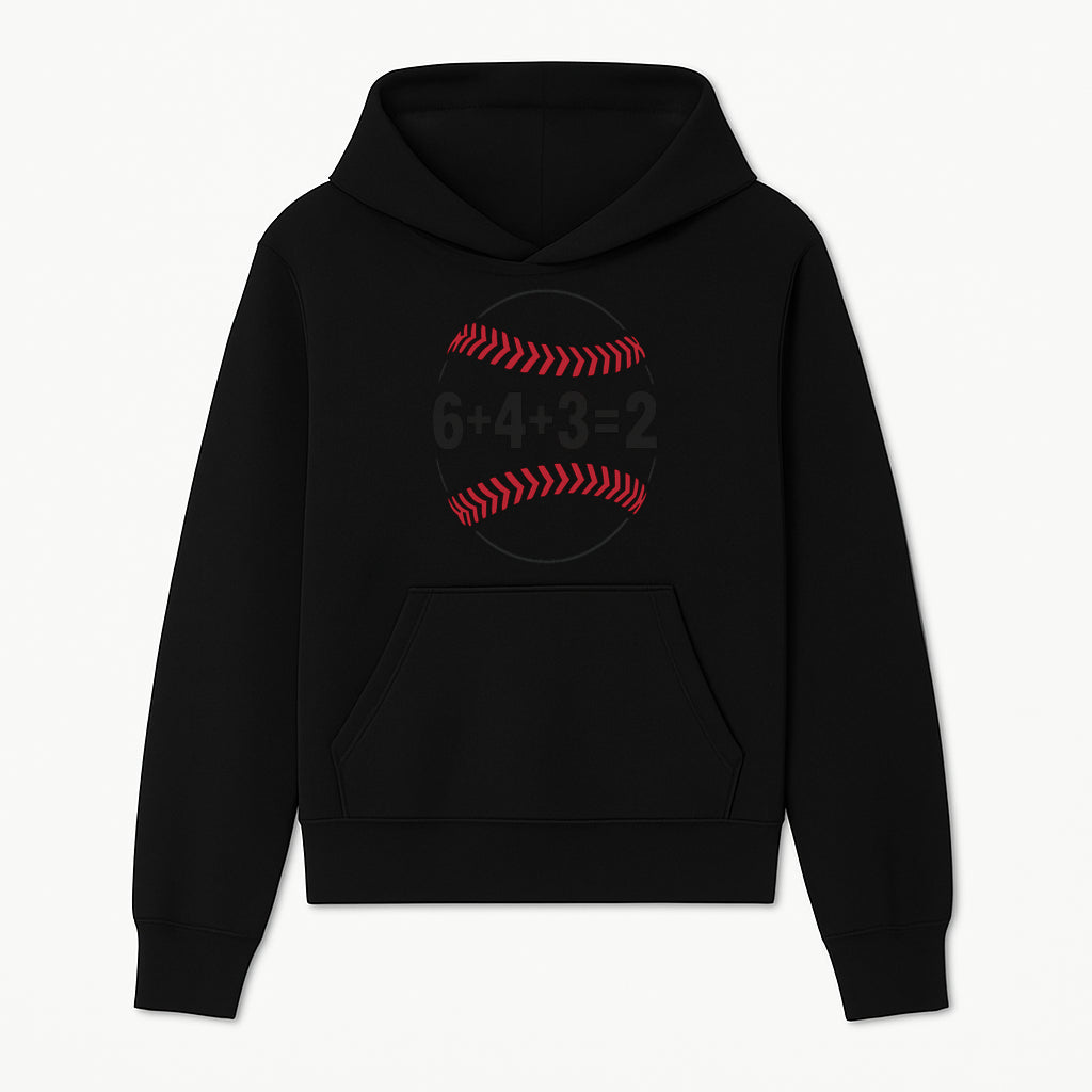 Baseball Math Design T-Shirt, Funny Sports Equation Gift for Players, Coaches, and Fans, Unique Red and Black Graphic Tee - Hoodie 1758558718850.jpg