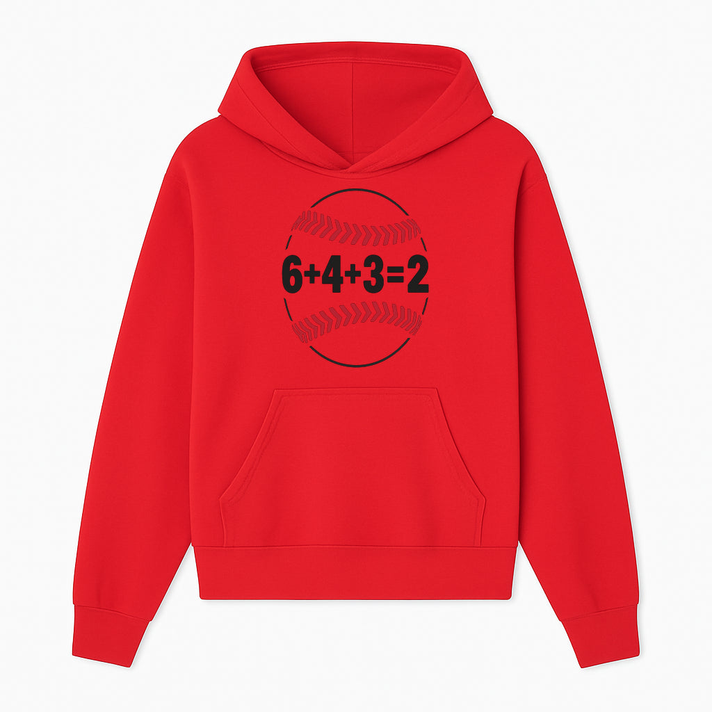 Baseball Math Design T-Shirt, Funny Sports Equation Gift for Players, Coaches, and Fans, Unique Red and Black Graphic Tee - Hoodie 1758558719996.jpg