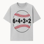 Baseball Math Design T-Shirt, Funny Sports Equation Gift for Players, Coaches, and Fans, Unique Red and Black Graphic Tee - T-shirt 1758558721717.jpg