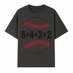 Baseball Math Design T-Shirt, Funny Sports Equation Gift for Players, Coaches, and Fans, Unique Red and Black Graphic Tee - T-shirt 1758558722025.jpg