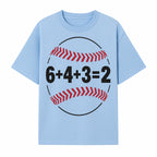 Baseball Math Design T-Shirt, Funny Sports Equation Gift for Players, Coaches, and Fans, Unique Red and Black Graphic Tee - T-shirt 1758558722410.jpg