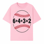Baseball Math Design T-Shirt, Funny Sports Equation Gift for Players, Coaches, and Fans, Unique Red and Black Graphic Tee - T-shirt 1758558722543.jpg