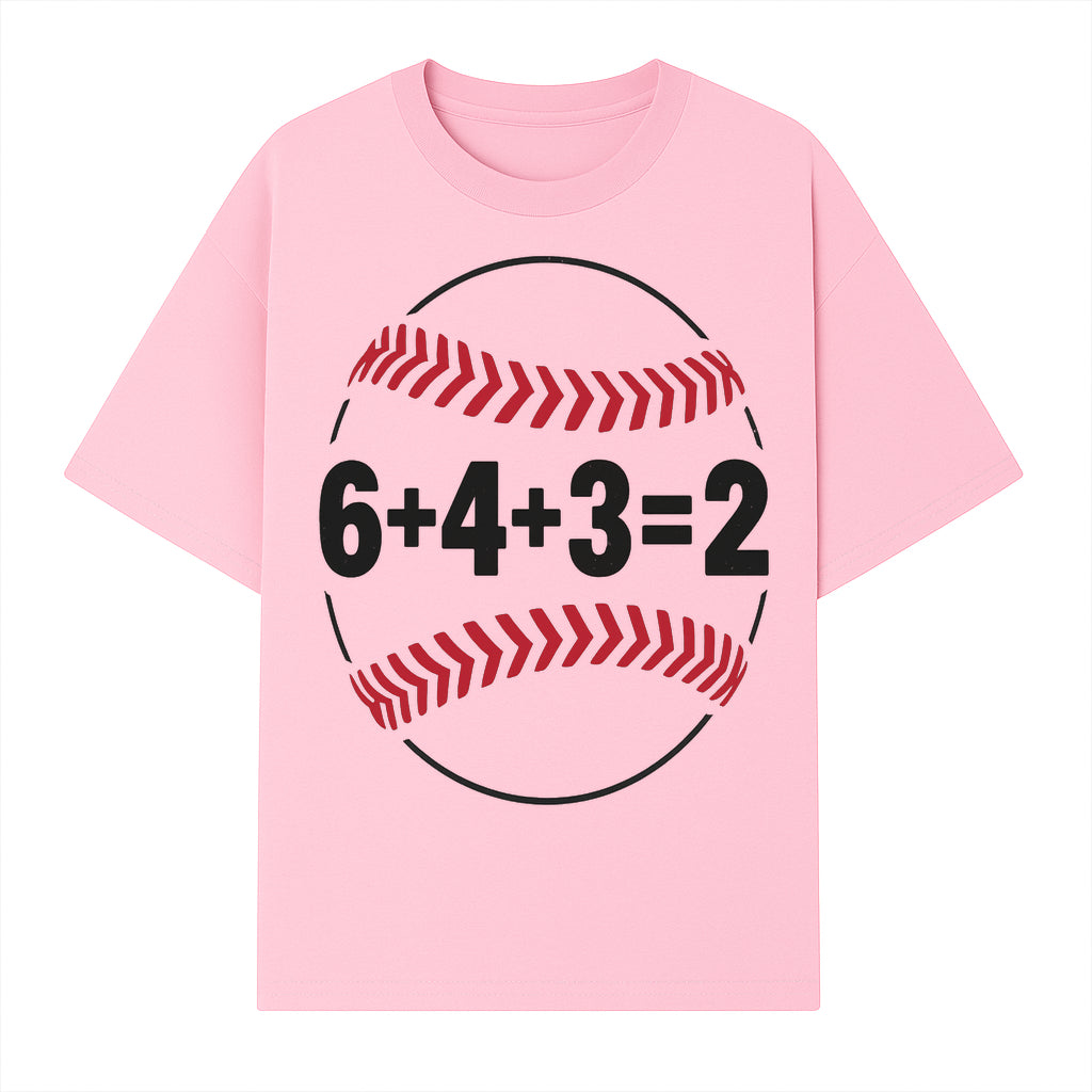 Baseball Math Design T-Shirt, Funny Sports Equation Gift for Players, Coaches, and Fans, Unique Red and Black Graphic Tee - T-shirt 1758558722543.jpg