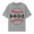 Baseball Math Design T-Shirt, Funny Sports Equation Gift for Players, Coaches, and Fans, Unique Red and Black Graphic Tee - T-shirt 1758558723077.jpg