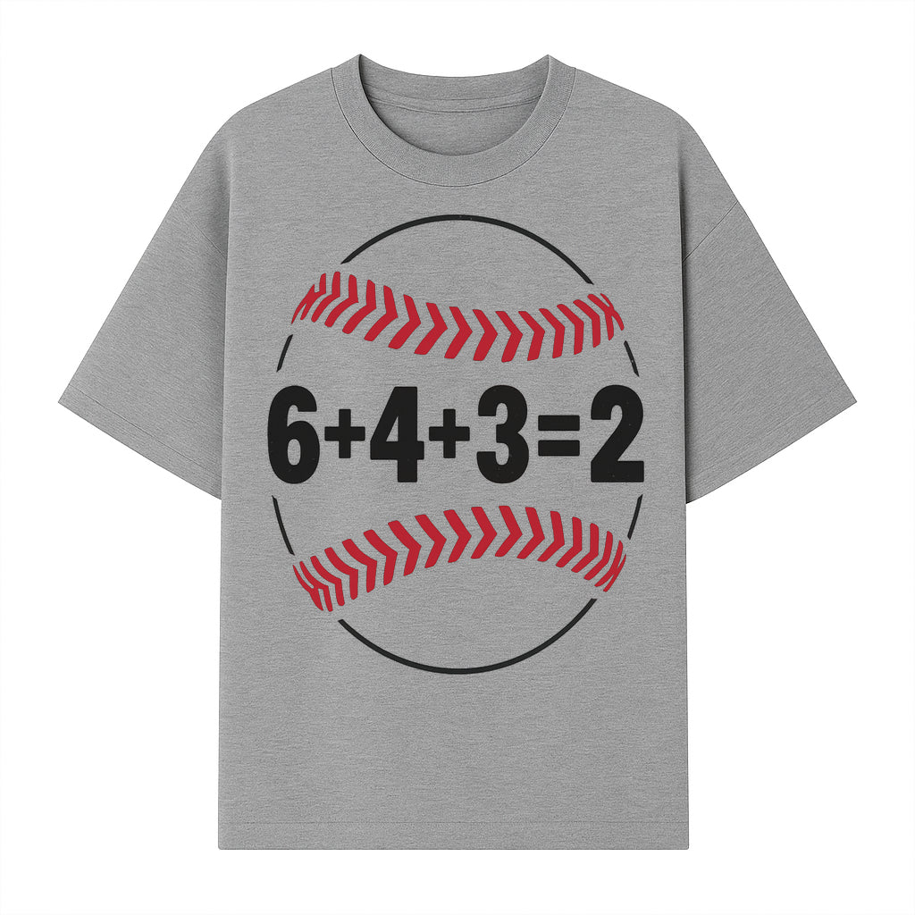 Baseball Math Design T-Shirt, Funny Sports Equation Gift for Players, Coaches, and Fans, Unique Red and Black Graphic Tee - T-shirt 1758558723077.jpg