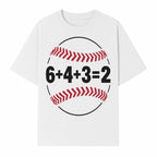 Baseball Math Design T-Shirt, Funny Sports Equation Gift for Players, Coaches, and Fans, Unique Red and Black Graphic Tee - T-shirt 1758558723204.jpg