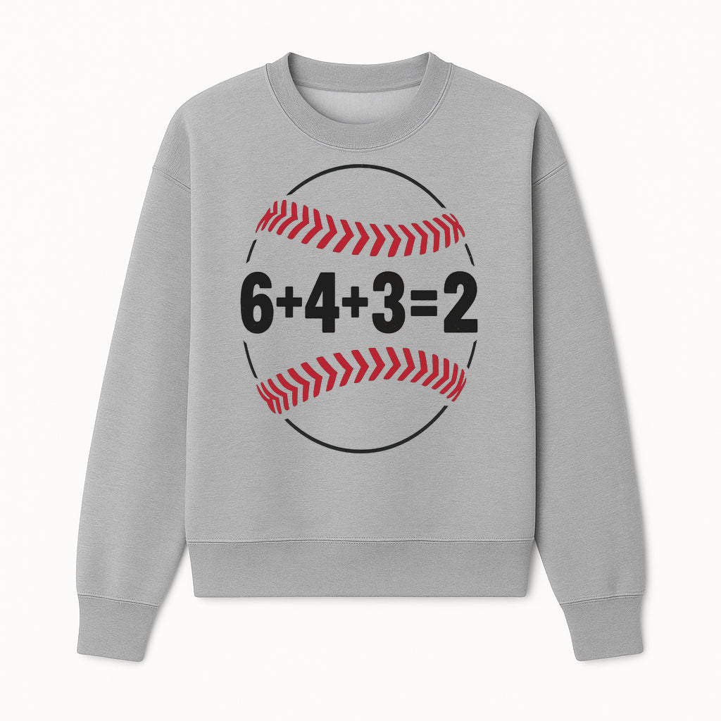 Baseball Math Design T-Shirt, Funny Sports Equation Gift for Players, Coaches, and Fans, Unique Red and Black Graphic Tee - Sweatshirt 1758558724608.jpg