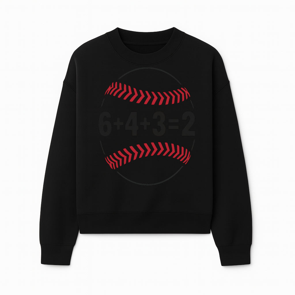 Baseball Math Design T-Shirt, Funny Sports Equation Gift for Players, Coaches, and Fans, Unique Red and Black Graphic Tee - Sweatshirt 1758558724746.jpg