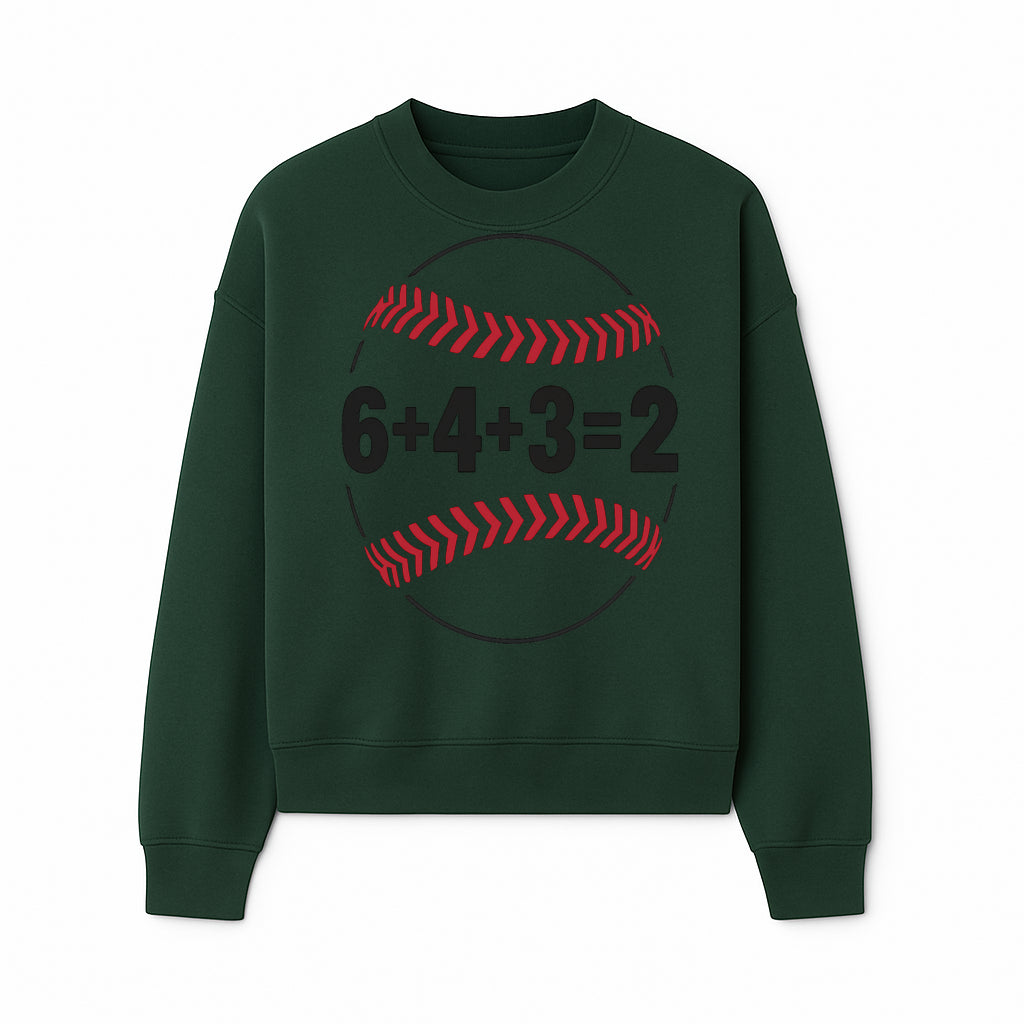 Baseball Math Design T-Shirt, Funny Sports Equation Gift for Players, Coaches, and Fans, Unique Red and Black Graphic Tee - Sweatshirt 1758558725005.jpg
