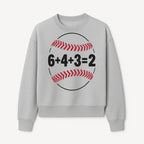 Baseball Math Design T-Shirt, Funny Sports Equation Gift for Players, Coaches, and Fans, Unique Red and Black Graphic Tee - Sweatshirt 1758558725137.jpg
