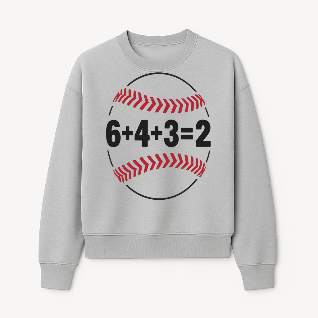 Baseball Math Design T-Shirt, Funny Sports Equation Gift for Players, Coaches, and Fans, Unique Red and Black Graphic Tee - Sweatshirt 1758558725137.jpg
