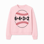Baseball Math Design T-Shirt, Funny Sports Equation Gift for Players, Coaches, and Fans, Unique Red and Black Graphic Tee - Sweatshirt 1758558725397.jpg