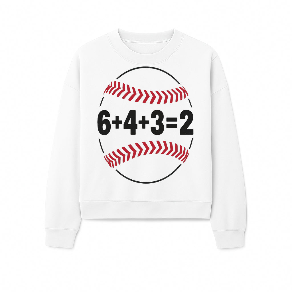 Baseball Math Design T-Shirt, Funny Sports Equation Gift for Players, Coaches, and Fans, Unique Red and Black Graphic Tee - Sweatshirt 1758558726097.jpg